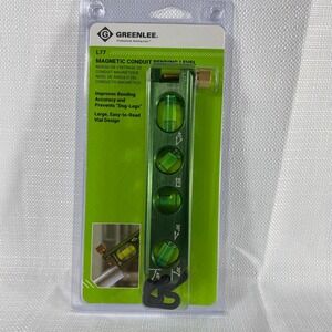 Greenlee Magnetic Conduit Bending Level Torpedo 4 Vial Anodized Aluminum Green